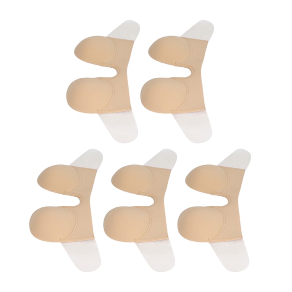 5 stk Sticky BH stroppeløs U Form Cup Deep Plunge Silikon Push Up selvklebende BH for kvinner Bryllup Hudfarge D