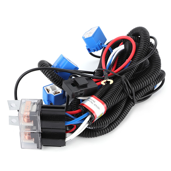 H4 Hovedlys Relé Ledningsnett 4 Lys Øker Lysstyrken Tilbehør for Bil 12V 50w 40A
