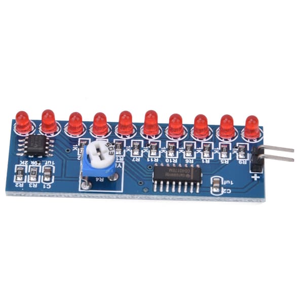 2 stk. NE555+CD4017 LED Chaser Vannflytende Lysmodul DIY Kit Elektronisk Krets