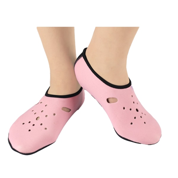 Paksuuntuneet liukastumisenestosukat Uima-sukat Sukellusvarusteet Miehille Naisille Vesilajit Vaaleanpunainen S (sisäpituus 22,5 cm)