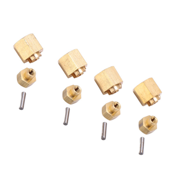 Messinki 7MM pyörän Hex-jatkoadapteri Axial SCX24 AXI900811/24 RC-auton päivitysosiin