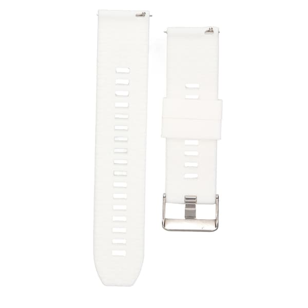 Urrem 22 mm Universal Quick Release Silikone Tilbehør til Realme Watch 2 Hvid