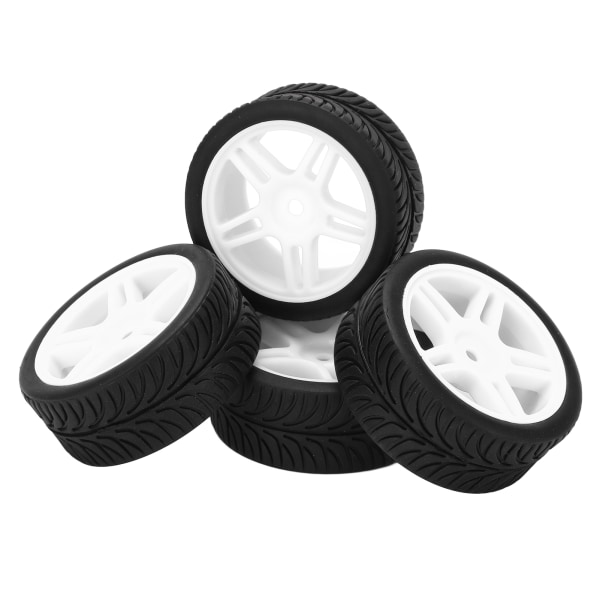 4 kpl/setti 65 mm Pentagram Leaf -renkaat RC-auton päivitysosia Wltoys 1440011/14 maastoautolle Valkoinen
