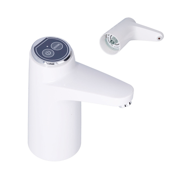Elektrisk vandpumpe USB opladbar hvid smart vandflaskedispenser til hjemmekontor