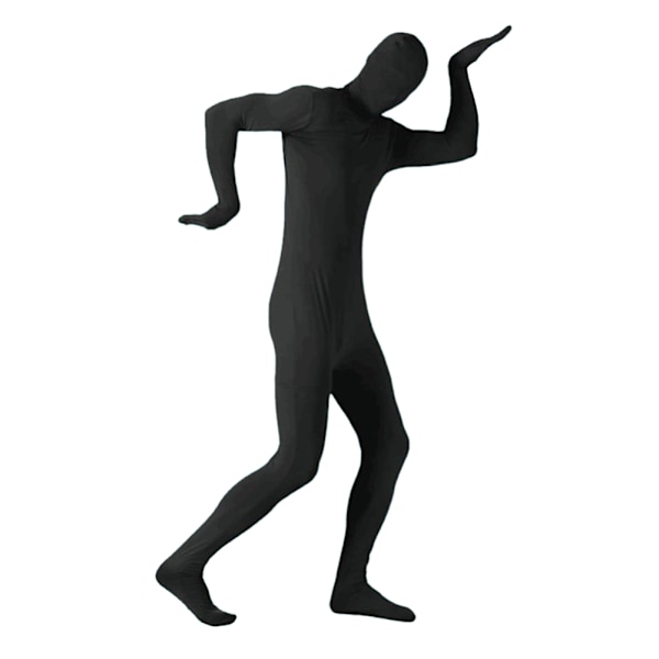 Helkropsdragt Behagelig åndbar unisex Halloween Cosplay kostumer til kvinder mænd Sort XXL