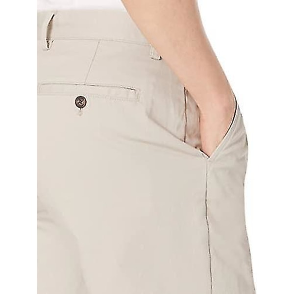 Mørkeblå Khaki Chino Shorts for menn, størrelse 30