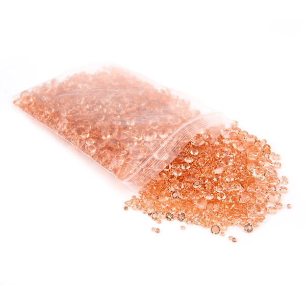 4000 kpl Akryylitimantteja Myrkytön Hajuton Ruusukulta Sininen Sekoitus 3/6/10mm DIY Korukoristeisiin Taideaskarteluun (Ruusukulta)