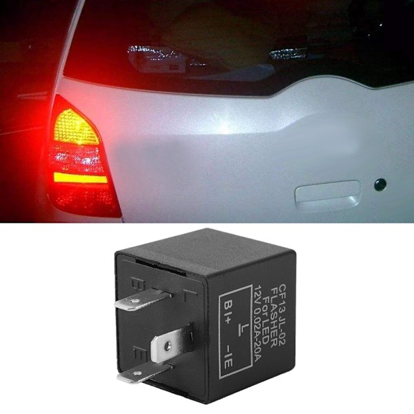 Elektronisk LED Justerbar Blinkrelais Til Blinklys FLL002 CF13 JL-02