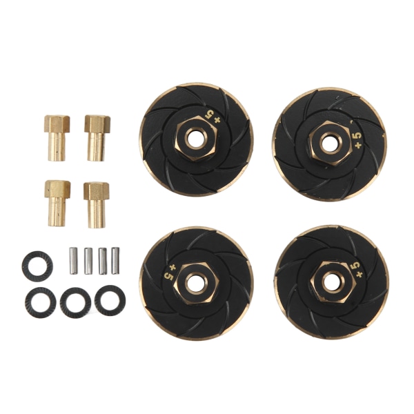 RC Brass Wheel Weights for 1/24 for Axial SCX24 AXI90081 AXI00001 AXI00002 AXI00005 Antirust Brass RC Wheel Hub Combiner
