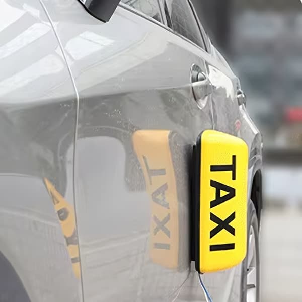[LD]Taxiskylt med magnet och 12V belysning - 29 cm White white