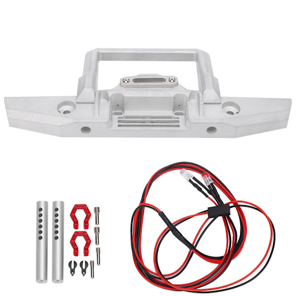 RC etupuskuri LED-valotarvikesarjalla sopii SCX10/TRX 1/10 RC automalliin Hopea
