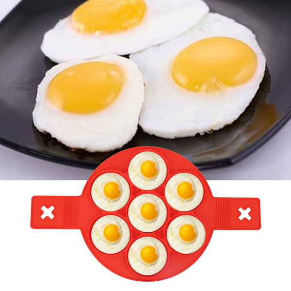 2 st silikon non-stick ägg pannkaka form för DIY kök bakning matlagning tillbehör