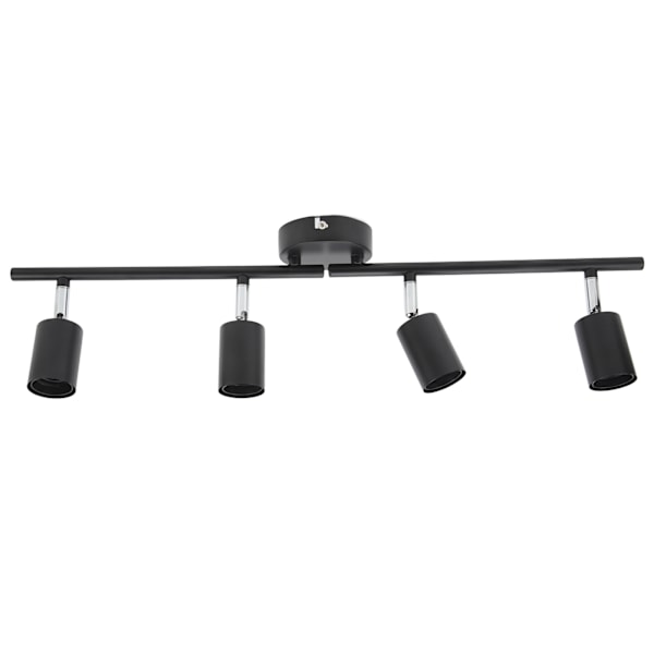 Sporlys Tak LED 4 60W Justerbar Vinkel Foldbar Matt Svart 4 Lys Sporlys for Soverom Hotell 85‑265V