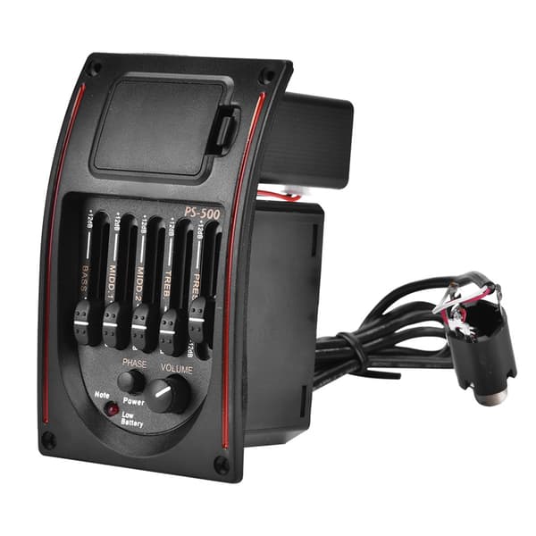 EQ PS 500 5-bånds equalizer digital tuner pickup akustisk gitar