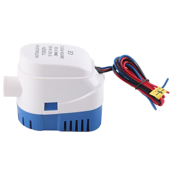 Veneen tyhjennyspumppu ja asennussarja DC12V 1100gph tyhjennyspumppu 1‑1/8 tuuman poistoputkella RV-veneille
