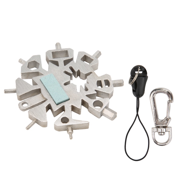 21-i-1 Snowflake Wrench Spanner Multifunksjonsverktøy for piler