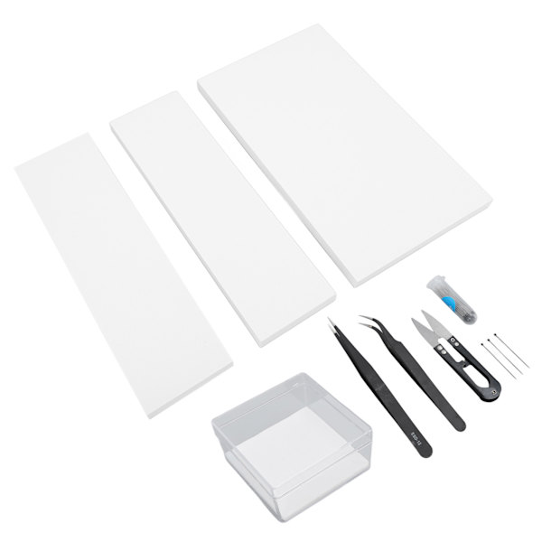 Butterfly Exemplar Tools Kit Display Case Box 8 ark Papperspress EVA Foam Butterfly Board 100 rostfria fjärilsstift