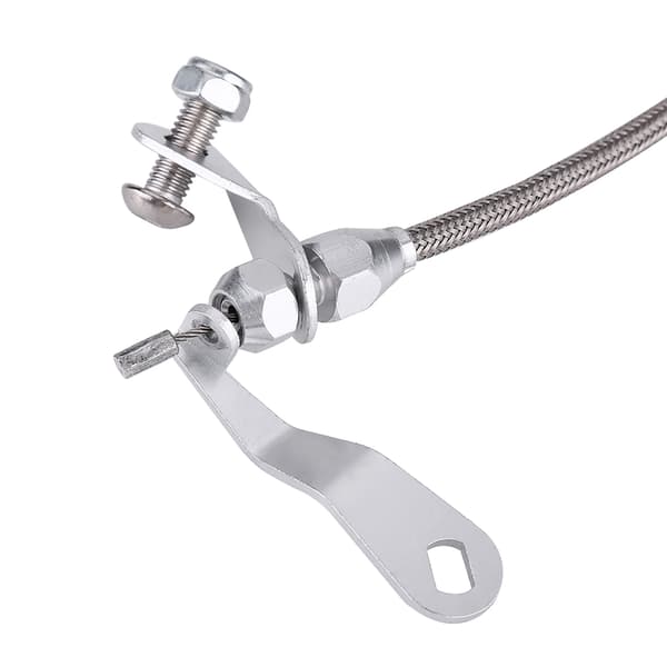 For Ford C6 Rustfritt stål Flettet Kick Down-kabel Transmisjon Sperre Kickdown