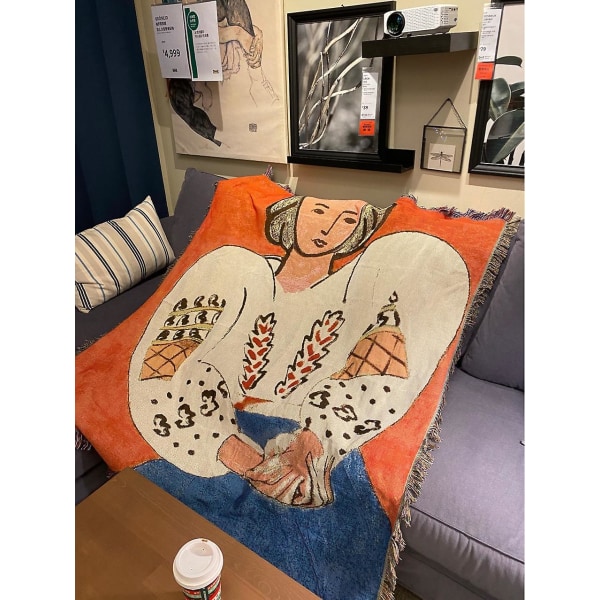 Matisse tröja kvinna soffa filt soffhandduk 130X 160cm