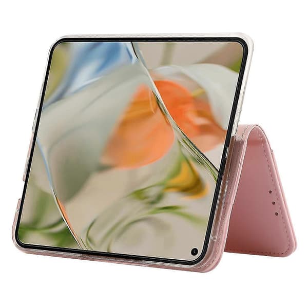 Kompatibel med Google Pixel 9 Pro Fold 5G-telefonskal RFID-blockerande läderflipfodral[LD] Multicolor Style E