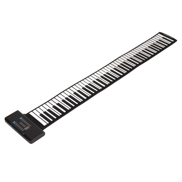 Roll Up Piano 88 Keys Bluetooth MIDI Function Touch Sensitive Portable Electric Roll Up Piano for Beginners 100-240V EU Plug