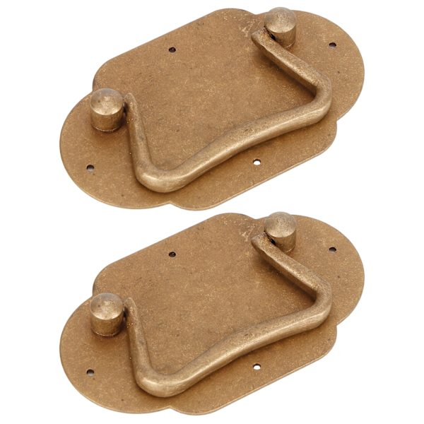 2 Set Copper Handles Antique Pull Handles Hardware for Cabinet Wardrobe