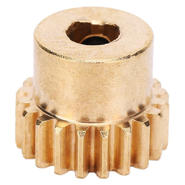 4301-0006-0020 Messinkivaihde 20 hammasta 6 mm D-poraus 0,8 MOD teollisuusrobotille