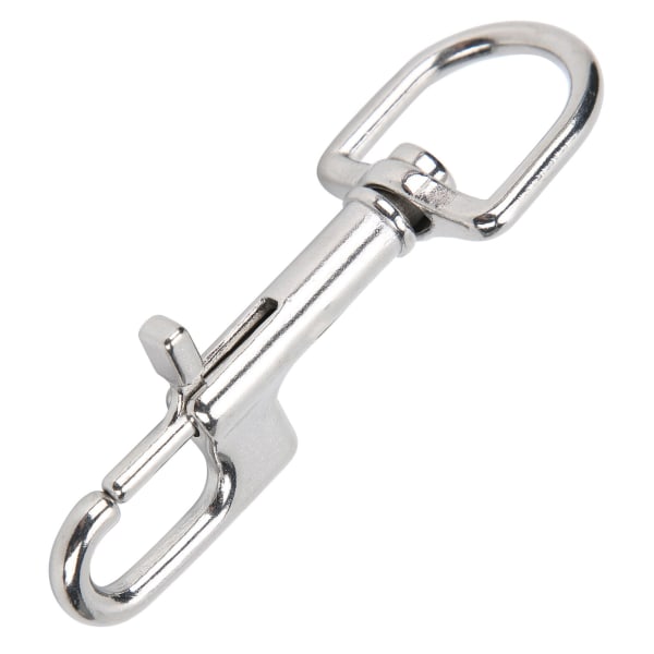 Dykk i rustfritt stål Enkelendede Snap Clips Single Eye Bolt Snap Hooks Spenne 100 mm/3,9 tommer