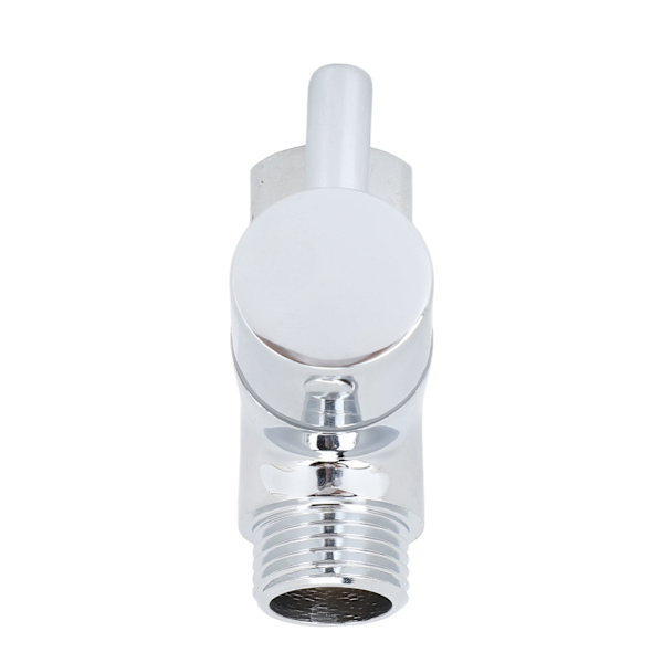3-vejs G1/2 Bruseromdirigeringsventil Kobber Bruseromdirigeringsventil til håndholdt bruserhoved Elektroplettering