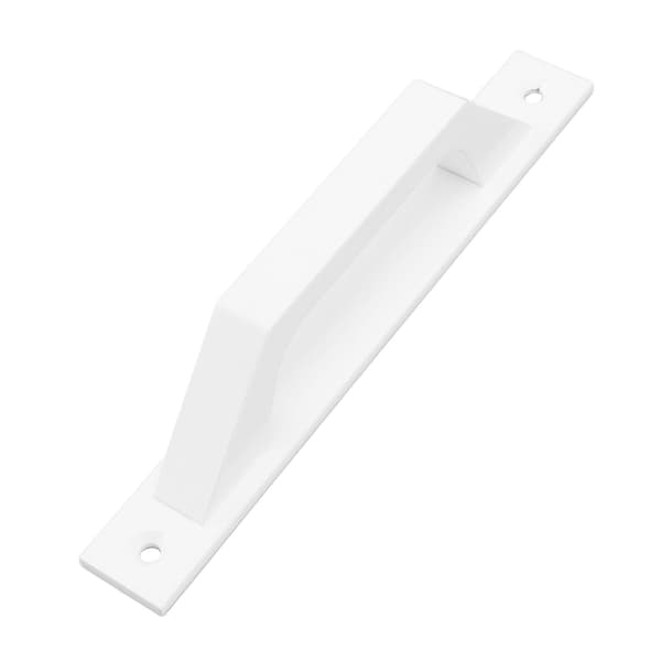Sliding Door Handle Metal Galvanizing Cabinet Barn Door Pull Handle with Mounting Screws White