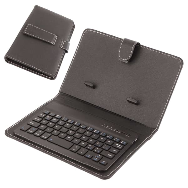 Trådløst Bluetooth-tastaturveske for iOS/Android-telefoner - Svart