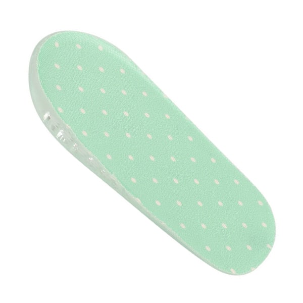 1,5 cm silikonegel hælsåler Højdestigning Fod Orthotic Arch Support Hælskydd Grøn