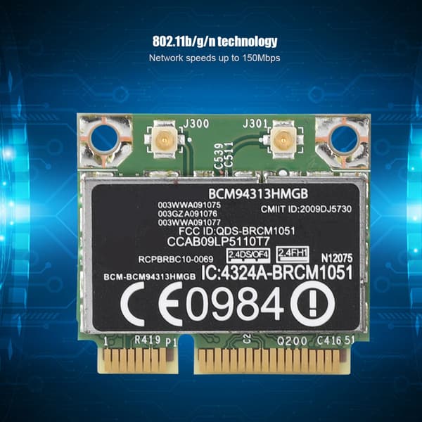 Broadcom BCM94313HMGB 300M Bluetooth3.0 PCIE-netværkskort til HP G4/CQ43-serien