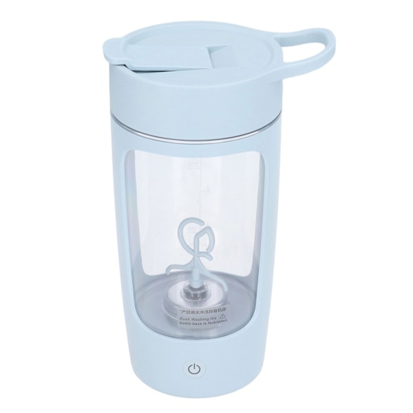 Sähköinen shaker-pullo 650mL USB-lataus Kannettava sininen BPA-vapaa jauheen sekoituskuppi kotiin ja toimistoon
