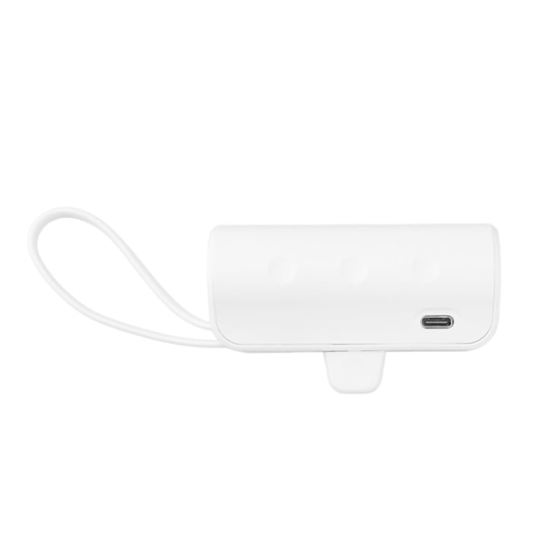 Mini Bärbar laddare Multifunktion Inbyggd kabel för IOS Interface Typ C 2 i 1 Mini USB C Power Bank för nödsituationer