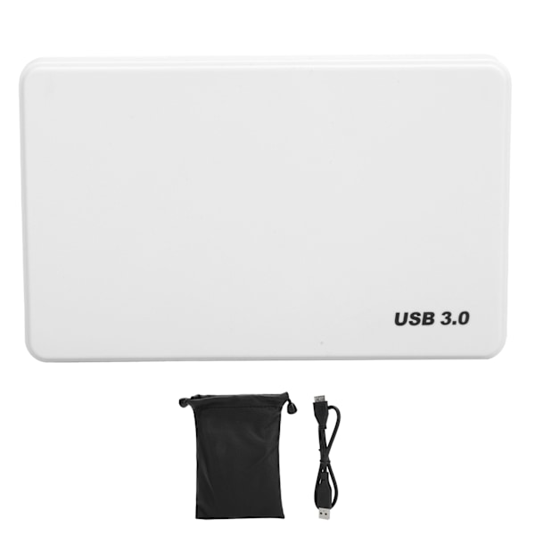 Extern hårddisk USB3.0 Mobil Disk 2.5 tum för Dator Bärbar Dator Datatillbehör Vit 320GB