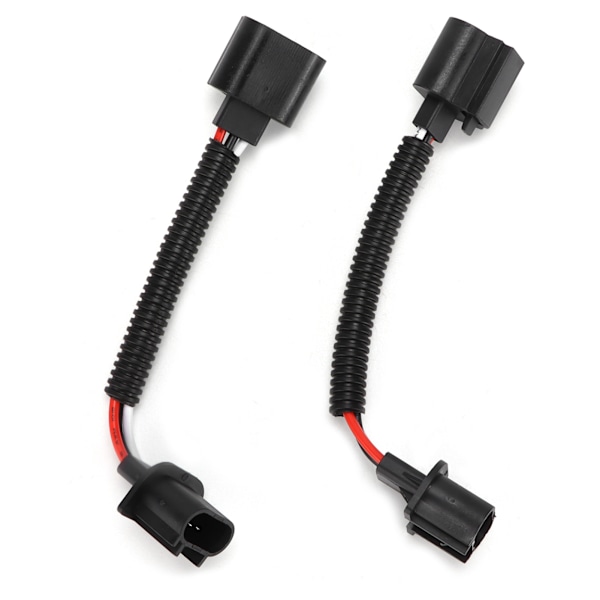 2 stk H13 9008 Han til Hunn Ledningsnett Adapter for Bil Frontlys Tåkelys Universal