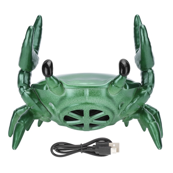 2-in-1-mobiilipuhelinteline Bluetooth-kaiutin Ravun muotoinen teline 360 asteen surround-kaiutin (vihreä)