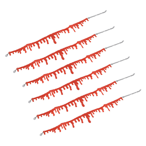 10 st Halloween Dripping Blood Halsband Vampire Blood Choker Halsband Temafest Kostymer Blodhalsband Gratis Storlek