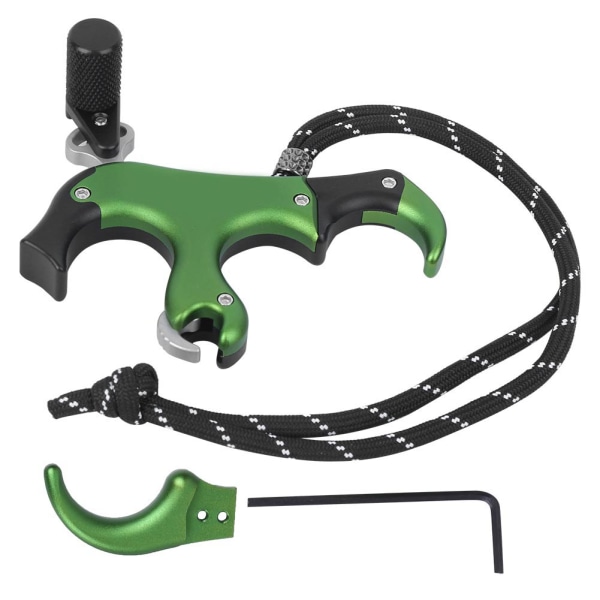 C6 Grip Bågskytte Trigger Kompositbåge Allmänt Fingerbyte Frigöringshjälp Skyttetillbehör Grön