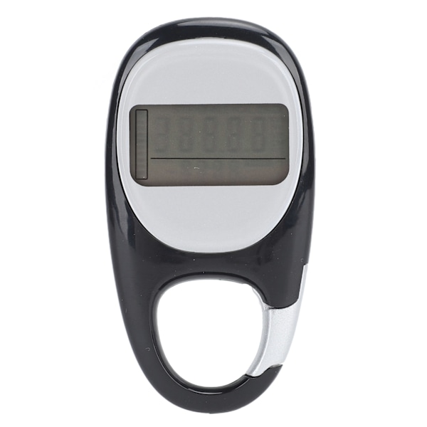 Walking Stegräknare Multifunktionell Memory Clip On Step Counter för resor Bergsbestigning Sport Svart