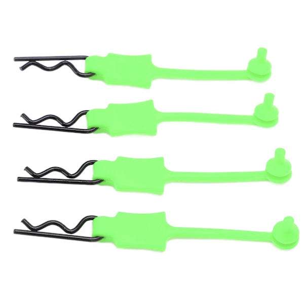 4 kpl 1/10 RC-auton klipsit Universaali auton kuori pult lukitusklipsit Vaihto-osa auton kuori tarvikkeet Vihreä