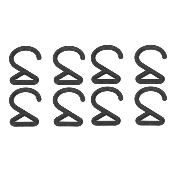 60 PCS B07 2 Shaped Hanging Hooks Shoulder Strap Backpack Twist Hook Pet Belt Buckle Hooks Inner Diameter 2.5cm/1.0in