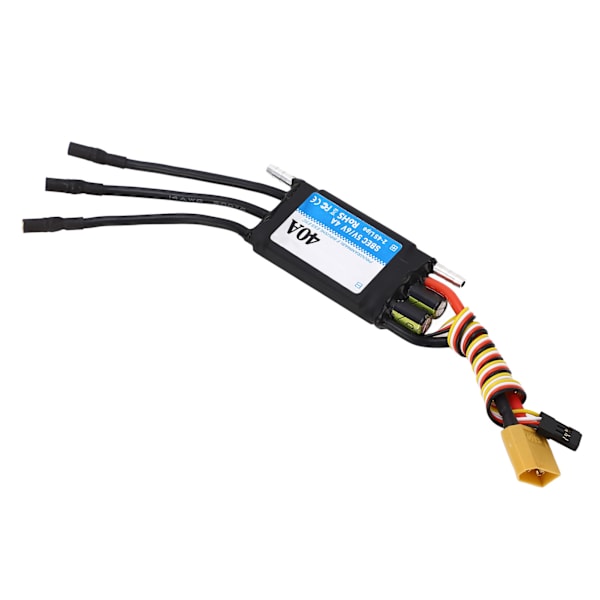 40A RC Båtesc Bilateral Vanntett ESC Skipmodellutskifting ESC RC Tilbehør Svart