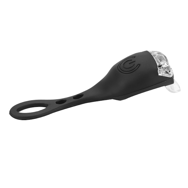 Sykkel Silikon Frosk Foran/Bak LED-varsellys Vanntett Sykkelblinklys Svart