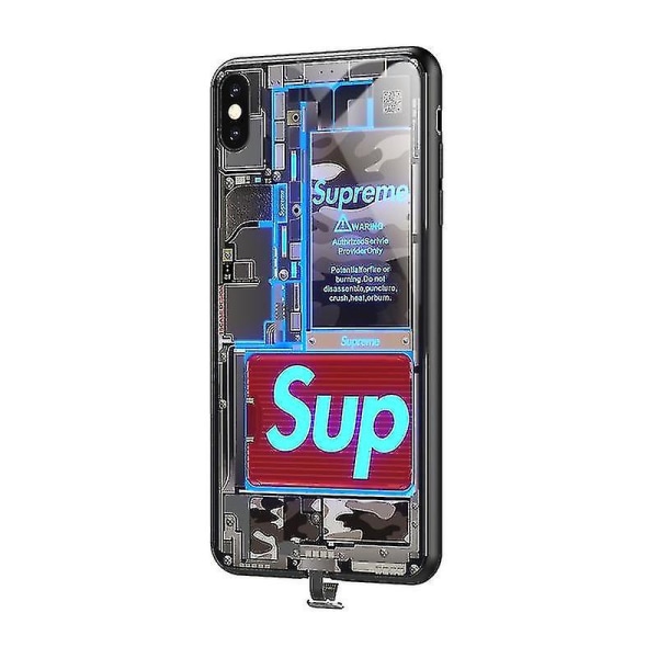 Induksjonssamtalelys Blits Led Glass Telefonveske Stemmeaktivert Luminous Cell Case For Iphone Iphone 12 mini