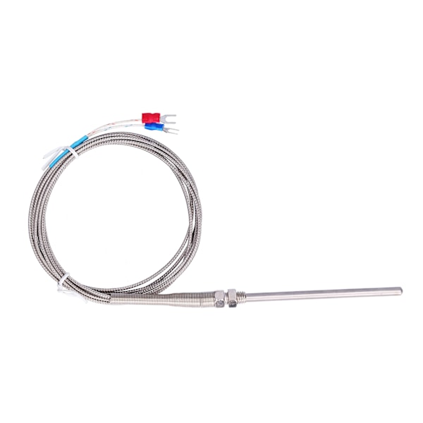 K Typ Temp Termoelement Temperatursensor Termisk sond Rostfritt stål 0~600℃ WRNT‑187Vanlig typ 2 Meter