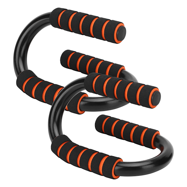 1 par/sett S-type Push Up-stativ Kroppsbygging Fitness Push-up-stenger med skum polstrede grep