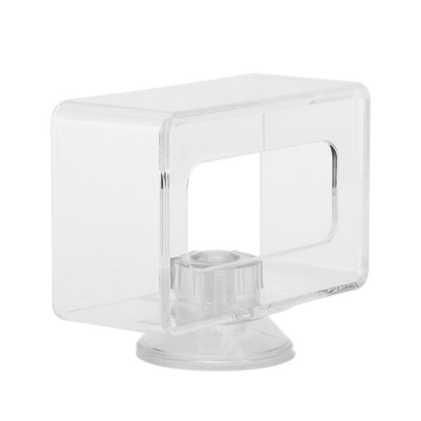 Foderring til fisk Anti-flydende Transparent Akryl Fiskfoder Ring Akvarium til fisk (S 6x10x4cm)