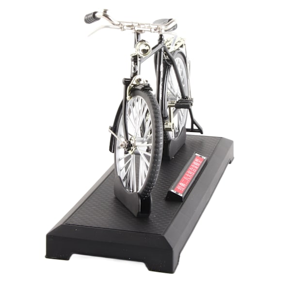 Legeringscykelmodel Vintage Miniatyrsimuleringssamling Fritstående cykelmodel med oppustelig mappe